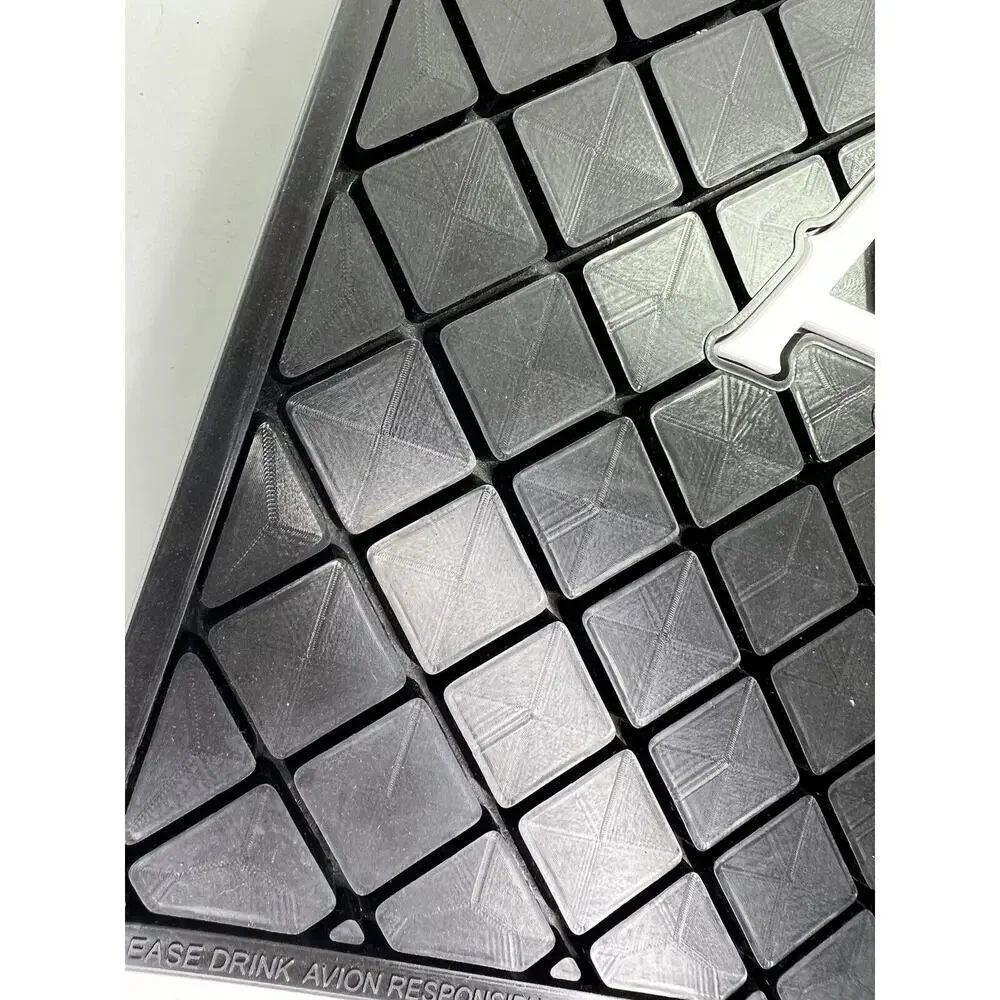 Avion Tequila Rubber BAR‎ SPILL MAT 14”x14” Rail Man Cave Bar Black White NEW